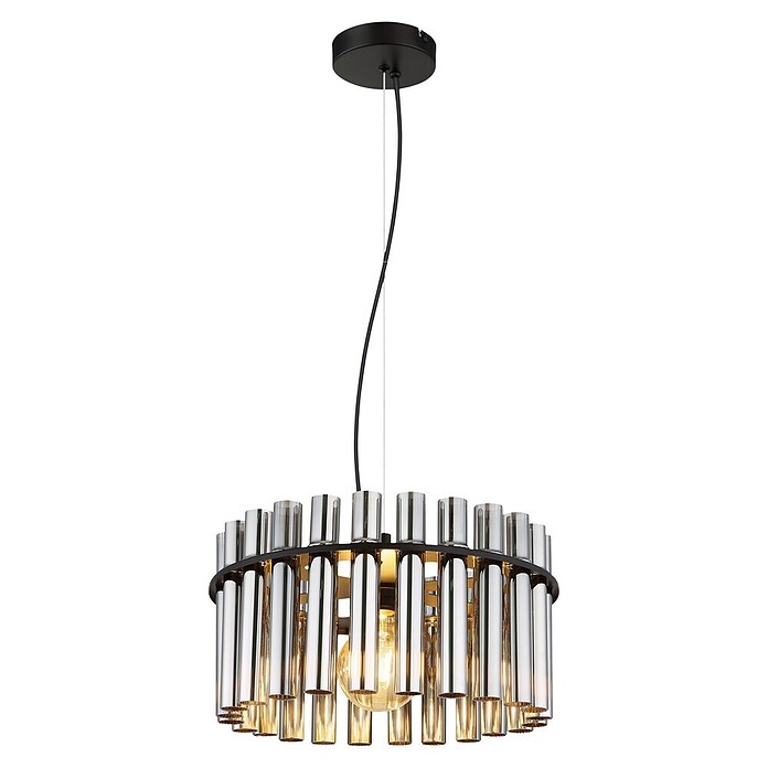 Globo Okrugla viseća svjetiljka Gorley  (60 W, Ø x V: 38 x 120 cm, Crna, E27) | BAUHAUS