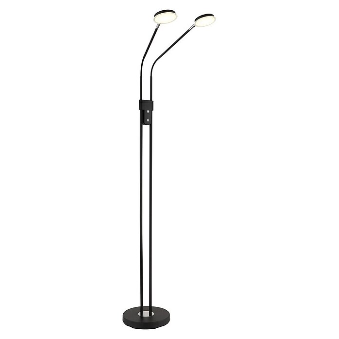 Globo LED stajaća svjetiljka Silvio  (6,5 W, Visina: 1.730 mm, Crna) | BAUHAUS
