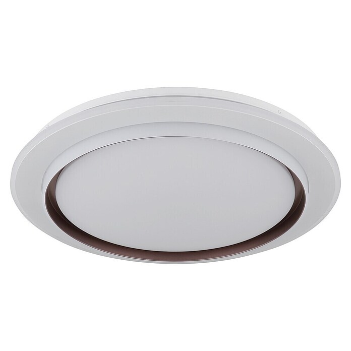 Globo Okrugla stropna LED svjetiljka Janice  (48 W, Ø x V: 490 x 70 mm, Bijela, Bijela, Topla bijela) | BAUHAUS