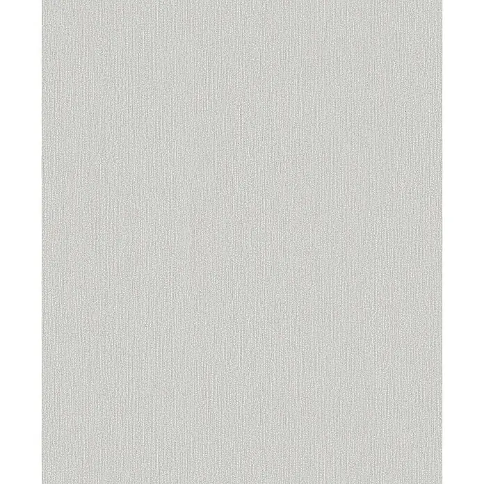Marburg Vliestapete Novamur Mona Uni I - Beige, Uni, 10,05 x 0,53 m - Hellgraue strukturierte Oberfläche mit feinen vertikalen Linien.