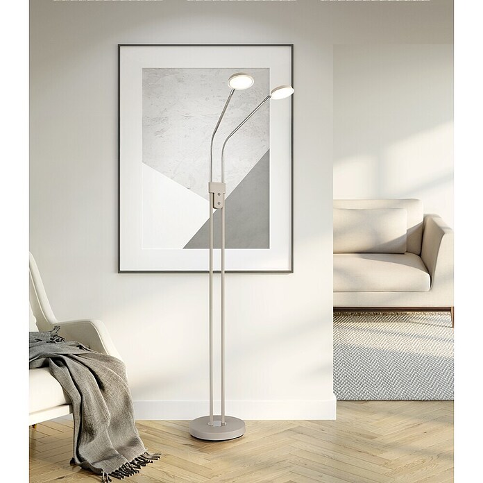 Globo LED stajaća svjetiljka Silvio  (6,5 W, Visina: 1.730 mm, Bež) | BAUHAUS