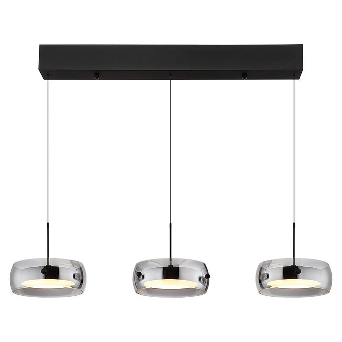 Globo LED viseća svjetiljka Livion  (30 W, Crna, D x Š x V: 850 x 200 x 1.200 mm) | BAUHAUS