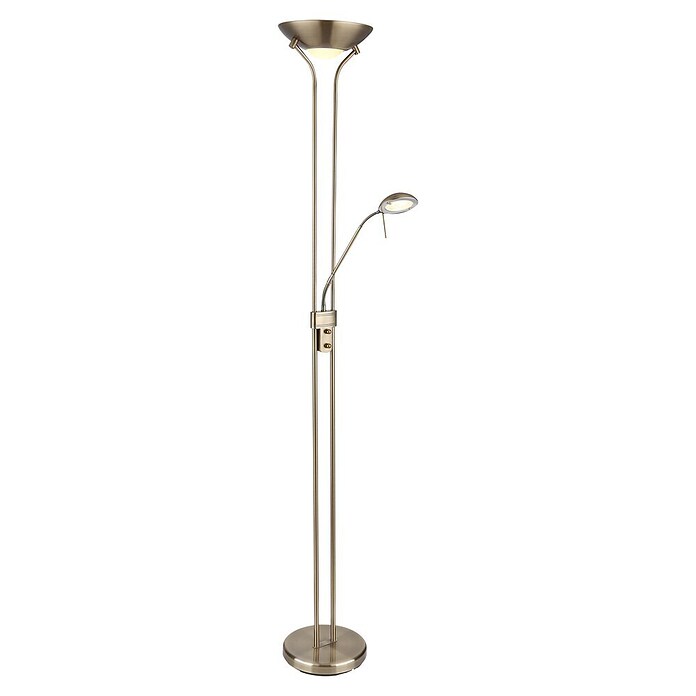 Globo LED stajaća svjetiljka Leonas  (20 W, Visina: 180 cm, Mesing) | BAUHAUS