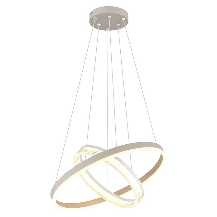 Globo Lámpara colgante LED redonda Zara (30 W, Ø x Al: 500 x 1.500 mm, Blanco cálido) | BAUHAUS
