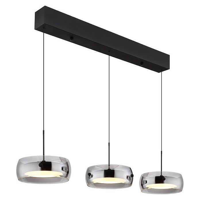 Globo LED viseća svjetiljka Livion  (30 W, Crna, D x Š x V: 850 x 200 x 1.200 mm) | BAUHAUS