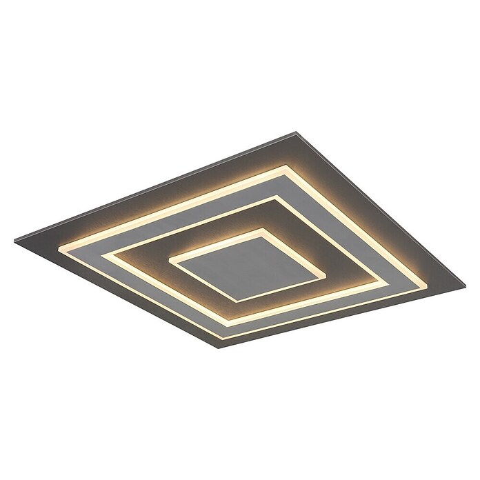 Globo LED stropna svjetiljka Jayden  (50 W, D x Š x V: 600 x 600 x 46 mm, Antracit, Svijetlo siva, Topla bijela) | BAUHAUS