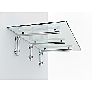 Glaszentrum Hagen Vordach (230 x 90 x 45 cm, Silber)