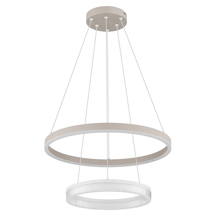 Globo Lámpara colgante LED redonda Zara (30 W, Ø x Al: 500 x 1.500 mm, Blanco cálido) | BAUHAUS