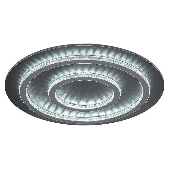Globo LED stropna svjetiljka Jayden  (60 W, Crna, Svijetlo siva, Topla bijela, Ø x V: 550 x 60 mm) | BAUHAUS