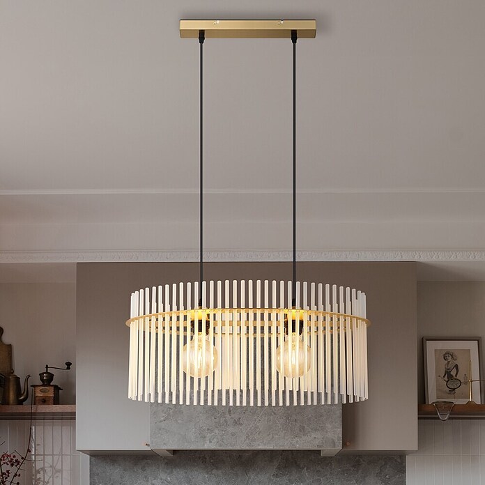 Globo Visilica Gorley  (60 W, E27, D x Š x V: 600 x 230 x 1.400 mm, Zlatna) | BAUHAUS