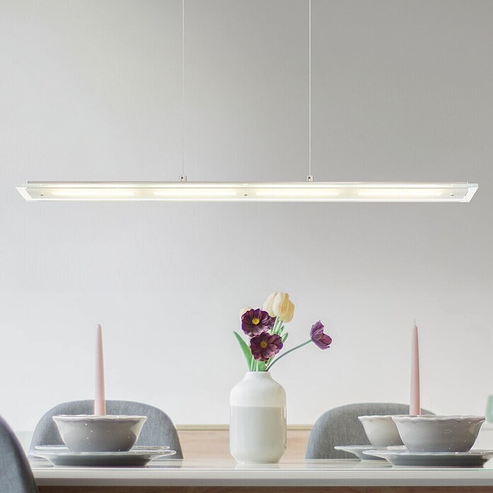 Globo Lámpara colgante LED redonda Novak (20 W, Blanco frío, L x An x Al: 880 x 90 x 1.500 mm) | BAUHAUS