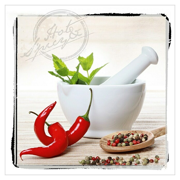 ProArt Steklena slika  (Hot & Spicy, Š x V: 20 x 20 cm) | Steklene slike | Stenske slike | Slike in okvirji | Dekoracija stanovanja | Izdelki | BAUHAUS