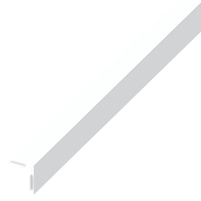 Winkelprofil (1.000 x 25 x 25 mm, Stärke: 1 mm, PVC, Weiß)
