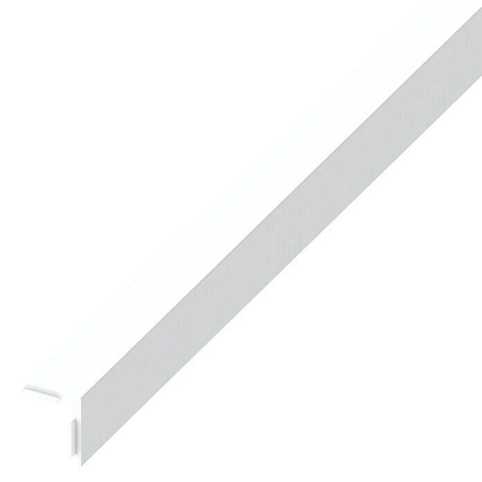 Winkelprofil (2.500 x 25 x 25 mm, Stärke: 1 mm, PVC, Weiß)