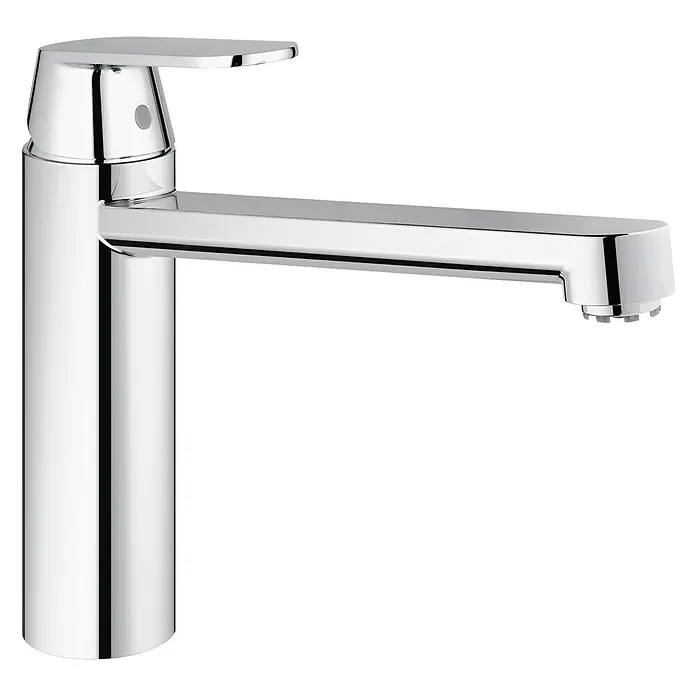 Grohe Eurosmart Cosmopolitan Spültischarmatur - Niederdruck, Chrom, Glänzend, Beweglichkeit Auslauf: Schwenkbar - Glänzender, moderner Wasserhahn aus Chrom. Elegantes Design für Bad oder Küche, mit langem, geradem Auslauf und Hebelmischer.