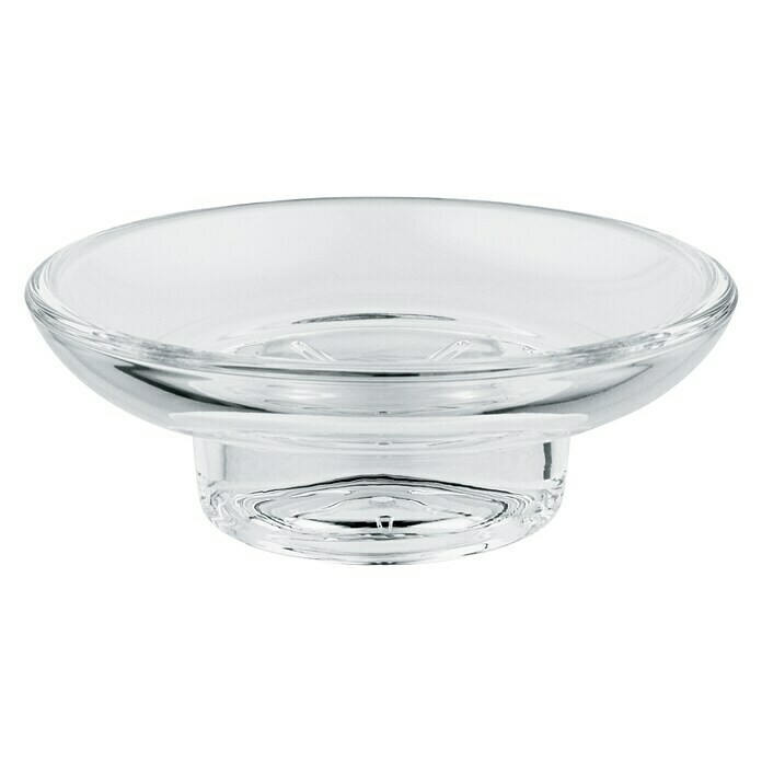 Grohe Essentials Ersatz-SeifenschaleGlas, Transparent Front View