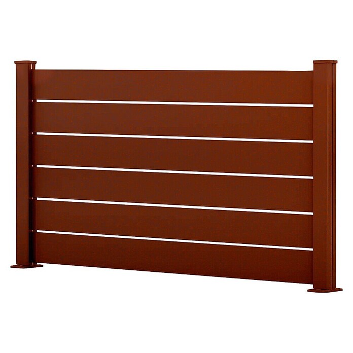 Dioco Smartwall Valla Persiana (L x Al: 177 x 100 cm, Óxido, Aluminio) | BAUHAUS