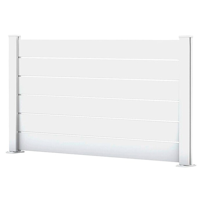 Dioco Smartwall Valla Persiana (L x Al: 177 x 100 cm, Blanco, Aluminio) | BAUHAUS