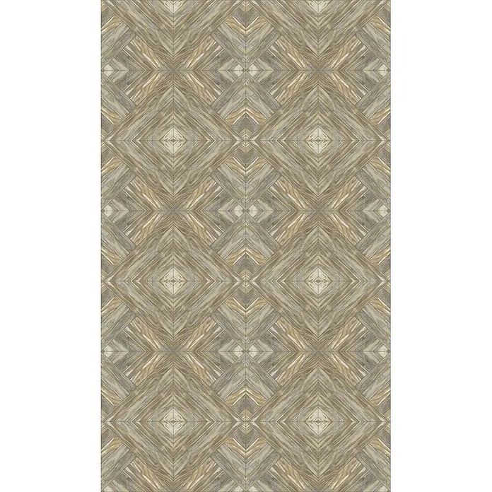 Marburg Smart Art Aspiration Fototapete Grafik VII - B x H: 159 mm x 270 cm, Vlies, Beige - Geometrisches Holzparkett in Braun- und Grautönen, ideal für Böden oder Wände.