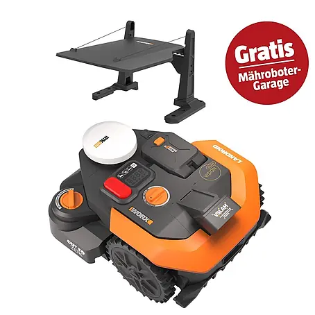 Worx PowerShare 20V Mähroboter-Set M800 Vision Cloud WR308E