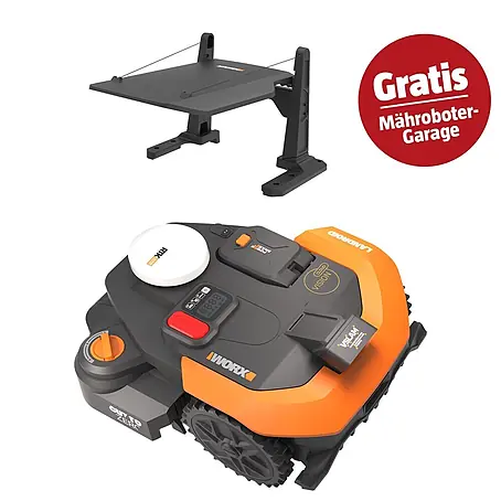 Worx PowerShare 20V Mähroboter-Set L1800 Vision Cloud WR318E
