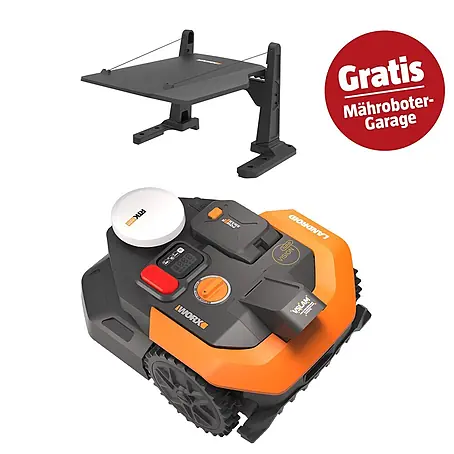 Worx PowerShare 20V Mähroboter-Set M500 Vision Cloud WR305E