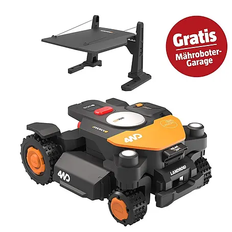 Worx PowerShare 20V Mähroboter-Set M600 AWD Landroid Vision Cloud WR340E