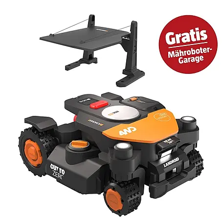 Worx PowerShare 20V Mähroboter-Set L4000 AWD Landroid Vision AI RTK WR344E