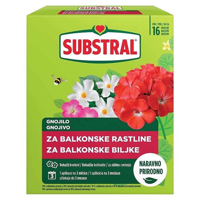 Substral Gnojilo za balkonske rastline in lončnice  (650 g) | 7514 - Gartendünger mineralisch | IAHC - Dünger | IAH - Dünger / Pflanzenschutz | IA - Gartenhartware | I - Stadtgarten | BAUHAUS