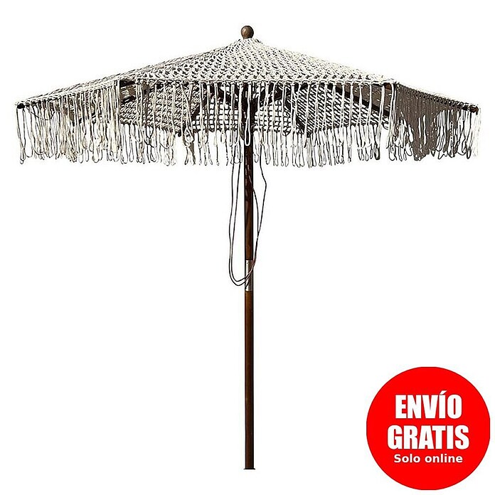 Parasol Macramé (Crudo, Diámetro de cobertura: 210 cm) | BAUHAUS