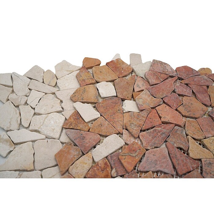 Mosaikfliese Mix CIOT 30/130 (30,5 x 30,5 cm, Rot/Weiß, Matt)