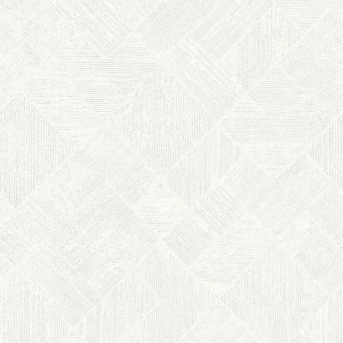 Marburg Ritus Vliestapete Grafik I - Weiß, Grafisch, 10,05 x 0,53 m - Weißes texturiertes Geometriemuster mit Linien in verschiedenen Richtungen.