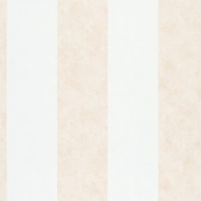 Marburg Vliestapete Streifen I - Weiß-Beige, Streifen, 10,05 x 0,53 m - Hellbeige und weiße vertikale Streifenmuster mit subtiler Textur.