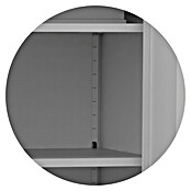 Regalux Metall-Mehrzweckschrank (H x B x T: 180 x 80 x 41 cm, Grau, Anzahl Böden: 4 Stk.) | BAUHAUS