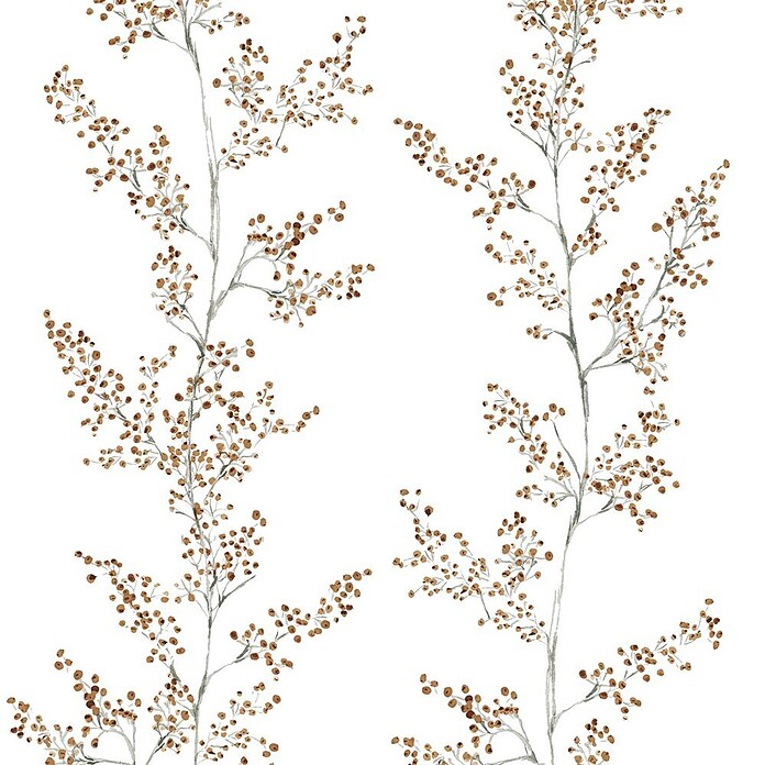 Marburg Novamur Plus Fresh UP Papel pintado de vellón Rama (Blanco/Verde, Floral, 10 x 0,53 m) | BAUHAUS