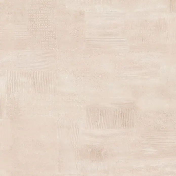 Marburg Novamur Plus Fresh UP Vliestapete Uni - Grau-Beige, Uni, 10,05 x 0,53 m - Hellebeige Fliese mit verschiedenen subtilen Reliefmustern.