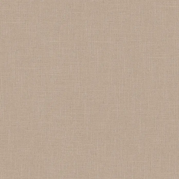 Marburg Boho Vliestapete Uni II - Taupe, Uni, 10,05 x 0,53 m - Hellbraune gewebte Textilstruktur mit sichtbaren Fäden.