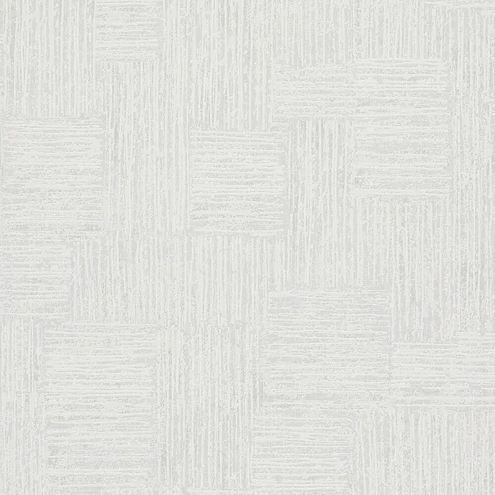 Marburg Vliestapete Novamur Naomi Streifen - Beige, Streifen, 10,05 x 0,53 m - Hellgraue Texturoberfläche mit einem Korbflechtmuster aus abwechselnd kurzen vertikalen und horizontalen Linien.