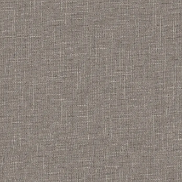 Marburg Boho Vliestapete Uni II - Braun, Uni, 10,05 x 0,53 m - Graues Gewebe mit natürlicher, leinenartiger Textur.