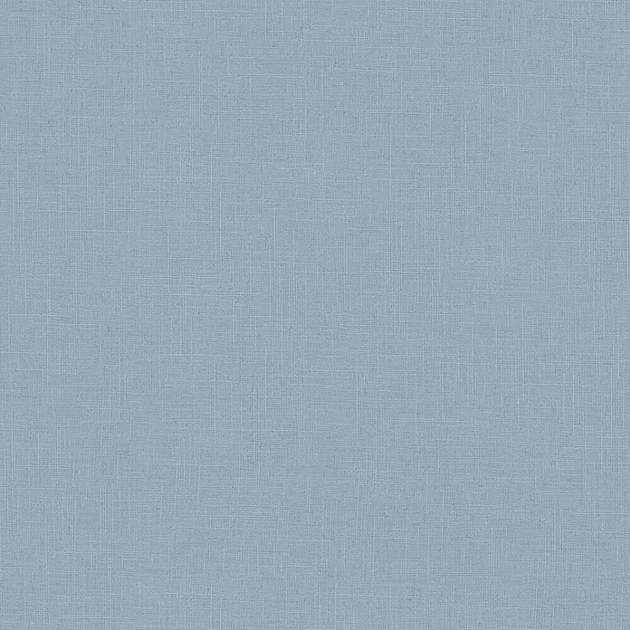 Marburg Boho Vliestapete Uni II - Blau, Uni, 10,05 x 0,53 m - Hellblaue gewebte Stofftextur mit feinem Kreuzmuster.