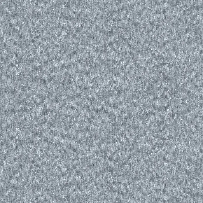 Marburg Vliestapete Novamur Naomi Uni II - Grau, Uni, 10,05 x 0,53 m - Strukturierter blaugrauer Stoff mit feinem Webmuster.