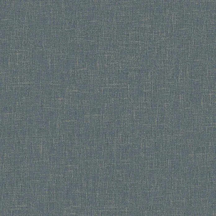 Marburg Vliestapete Novamur Naomi Uni III - Schwarz, Uni, 10,05 x 0,53 m - Staubblauer Webstoff mit sichtbarer Textur aus helleren, sich kreuzenden Fäden.