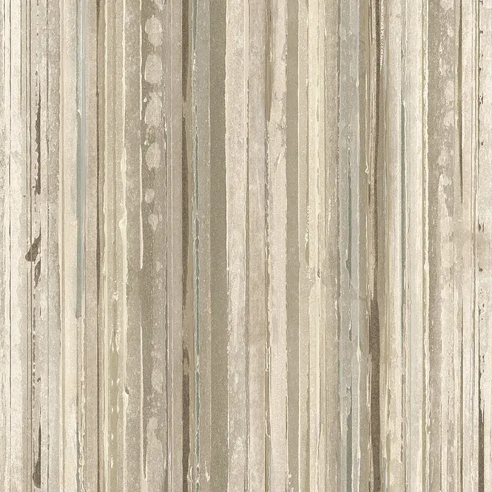 Marburg Smart Art Aspiration Fototapete Streifen I - B x H: 212 x 270 cm, Vlies, Beige - Strukturiertes vertikales Streifenmuster in gedämpften Erdtönen mit Used-Look, ideal für moderne Innenräume.