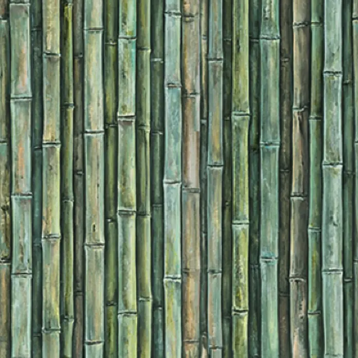 Marburg Smart Art Aspiration Fototapete Bamboo - B x H: 159 mm x 270 cm, Vlies - Grüne und braune Bambusstämme bilden eine strukturierte Wand.