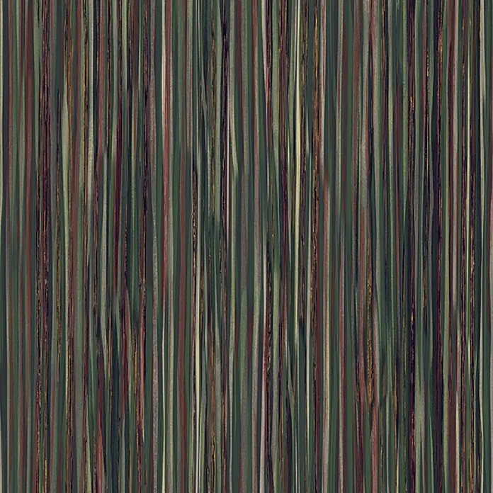 Marburg Smart Art Aspiration Fototapete Streifen II - B x H: 106 x 270 cm, Vlies, Grün - Unregelmäßige vertikale Streifen in erdigen Grün-, Braun- und Beigetönen mit subtilen Goldakzenten, die ein organisches Muster bilden.