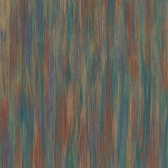 Marburg Smart Art Aspiration Fototapete Streifen - B x H: 106 x 340 cm, Vlies, Rot-Grün - Vertikal strukturierter, mehrfarbiger Muster in Türkis-, Braun- und Blautönen.