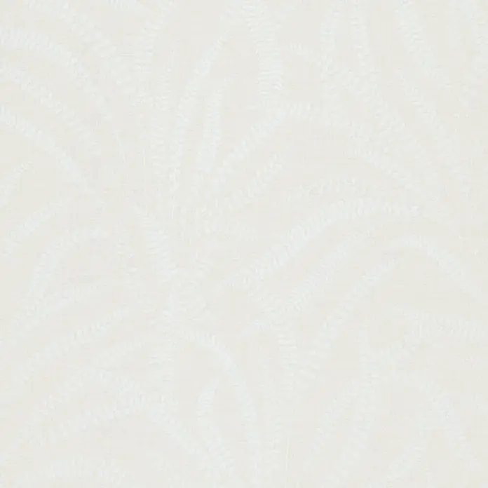 Marburg Vliestapete Novamur Oriana Floral - Weiß-Beige, Floral, 10,05 x 0,53 m - Hellbeige Tapete mit zartem weißem Farnmuster.