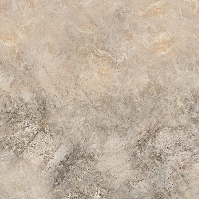 Marburg Smart Art Easy Fototapete Steinoptik - B x H: 159 mm x 270 cm, Vlies - Beige-braune Fliese in Marmoroptik mit subtilen grauen Äderungen und orangefarbenen Akzenten.