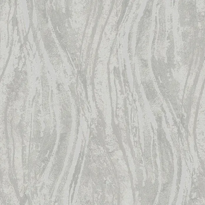 Marburg Vliestapete Novamur Naomi Grafik - Beige-Grau, Grafisch, 10,05 x 0,53 m - Hellgraue Tapete mit einem dezenten, texturierten, wellenförmigen und gebürsteten abstrakten Muster.
