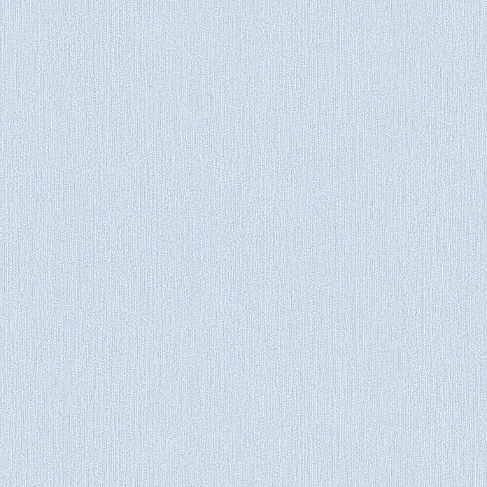 Marburg Vliestapete Novamur Mona Uni I - Weiß-Blau, Uni, 10,05 x 0,53 m - Hellblaue, dezent texturierte Oberfläche mit feinen vertikalen Linien.